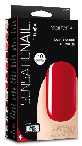 Sensationail Vernis Gel Semi Permanent Starter Kit Scarlet Rouge Sensationail Vernis Gel Semi Permanent Starter Kit Scarlet Rouge