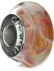 Authentic Chamilia Silver Tawny Fields Murano Charm - Retired