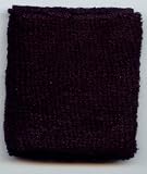 PAIR OF BLACK WRIST SWEAT BAND RAVE SWEATBAND WRISTBAND