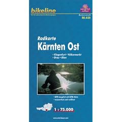 Bikeline Radkarte K�rnten Ost. 1 : 75 000 �sterreich, Klagenfurt - V�lkermarkt - Drau - Glan, wasserfest und rei�fest, GPS-tauglich mit UTM-Netz