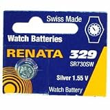 Renata Silver Oxide Watch Battery For Renata 329 Button Cell