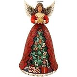 Jim Shore Heartwood Creek from Enesco Christmas Tree Angel Figurine 9.75 IN