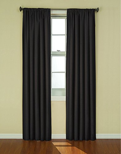 2 Piece Solid Thermal Blackout Shade Curtain Panels 42