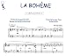 Partition : La Boh�me - Piano et Paroles - Feuillet