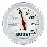 Equus 8457 Boost/Vacuum Gauge - White Dial