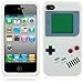 White Gameboy Style Silicone Skin Cace Cover For iPhone 4 4S