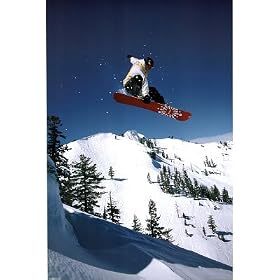 Snowboarder (Getting Air) Sports Poster Print - 24x36