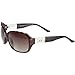 A|X Round Pearl Trim Sunglasses - Armani Exchange Women's Square Full Rim Sports Eyewear w/ Free B&F Heart Sticker Bundle - Havana/Gold/Brown Gray Shaded