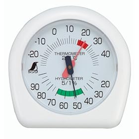 【クリックで詳細表示】シンワ 温湿度計 チャーミー P-2 70380