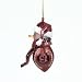 South Carolina Gamecocks NCAA Striped Acrylic Football Snowman Ornament (2.75)