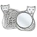 Tin Woodsman Pewter Purse Mirror, Solid Pewter, Made in USA (Cat)