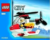 LEGO City Mini Figure Set 4900 Fire Helicopter - Bagged (34 pieces) [Toy]