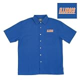 Illinois Fighting Illini NCAA Prevail Button Down Short Sleeve Shirt For Men (Dark Royal)