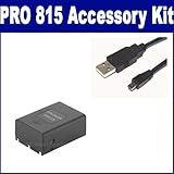 Samsung Pro 815 Digital Camera Accessory Kit includes: SDSLB1974 Battery, U ....