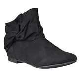 Riverberry Womens Tiara Knot-detail Microsuede Ankle Boots (More colors available)