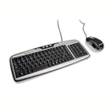 IOGEAR Compact Desktop Combo GKM502 - Keyboard - USB - mouse - ULTRA THIN LP WIRED DT KYBD W/ OP MSE