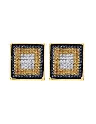 10KT Yellow Gold 0.50 CTW Diamond Ladies Micro Pave Earring