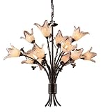 ELK Lighting 7959/8+4 12 Light Fioritura Chandelier, Aged Bronze