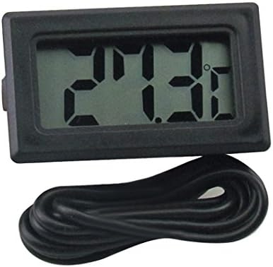3 Meter Embedded Aquarium Digital Display LCD Metal Detector Electronic Thermometer Black