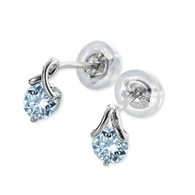 【クリックで詳細表示】バースデーコレクション (バースデーコレクション) ホワイトゴールドスタッドピアス TK-FM-137PE-03