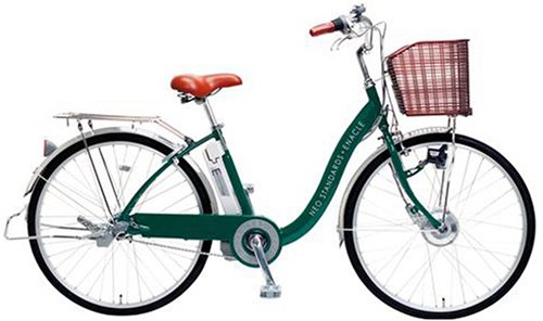 SANYO ヨーロピアンスタイル電動ハイブリッド自転車 「ノッタ・ママ オート充電」 (26型・グリーン) CY-SPE26DK(G)