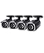 4-Pack of Lorex 8MP 4K IP Bullet Security Camera LNB8921BW, 250ft IR Night Vision