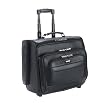 US Luggage Leather Rolling Side-Entry PC Portfolio - D964 Black