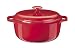5-Quart Red Porcelain Enameled Cast Iron Round Dutch Oven