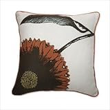 Daisy Pillow in Pumpkin Stuffed: No