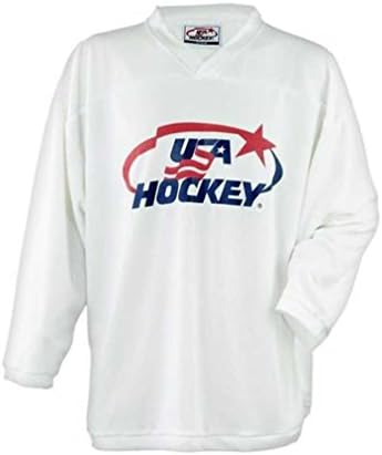 USA Hockey Youth Practice Ice Hockey Jersey Mid-Weight Black, Navy, Red or White