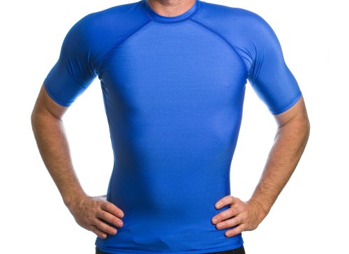 Beach Depot UPF 50+ Men's Short Sleeve Rash Guard Shirt 