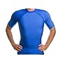 Beach Depot UPF 50+ Men's Short Sleeve Rash Guard Shirt - Royal Blue