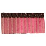 Raspberry Truffle Window Valance by Banana Fish