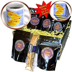 Rubber Duck - Toy Duck on blue - Coffee Gift Baskets - Coffee Gift Basket by Duck