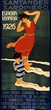 SANTANDER SARDINERO ESTACION VERANIEGA 1926 EUROPE TRAVEL TOURISM SPAIN VINTAGE POSTER CANVAS REPRO