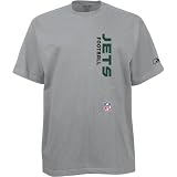Reebok New York Jets Gemini Sideline T-Shirt- Grey
