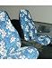 Allison 67-0346BLU Blue Hawaiian Print Universal Bucket Seat Cover - Pack of 2