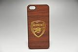 iPhone5/5S ケース ハード 木目調 アーセナル レッドブラウン