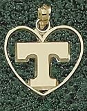 Anderson Jewelry Tennessee Volunteers Heart Gold Charm