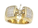 1.60 cts Invisible Set Engagement Ring - Platinum, 18kt White or Yellow Gold
