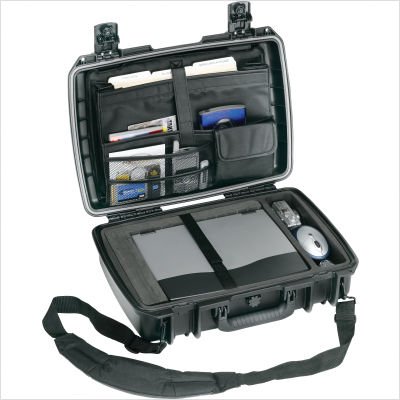 Laptop Case with Foam: 14.7 x 20 x 5.8 Color: Black