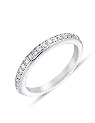 14K White Gold 0.29cttw Round Diamond Ring Band