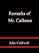 Remarks of Mr. Calhoun of South Carolina on the bill to prevent the interference of certain federal officers in elections