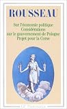 Discours sur l'�conomie politique