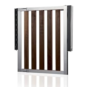Lindam Numi Premium Extending Dark Wooden Safety Gate Lindam Numi Premium Extending Dark Wooden Safety Gate