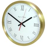 Roman Brass Clock 35cm (350mm dia x 50mm Radio Control)