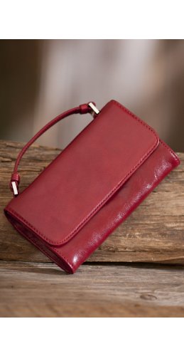 Women's Hobo Jordan Leather Clutch Wallet