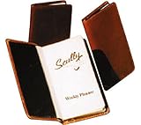 Scully Leather Pocket Weekly Planner Soft Plonge 1008 Organizer,Chocolate