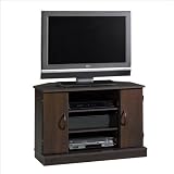 Sauder Beginnings Corner TV Stand in Cinnamon Cherry