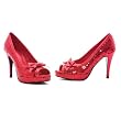 4 Inch Sexy Platform Peep Toe Shoes Red Sequins Ruby Slippers Costume